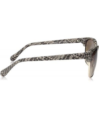 Cat Eye Women's Zianna Cat-Eye Sunglasses - Brown/Green - 58 mm - C4120TFYFTJ $40.73