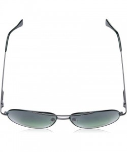 Aviator Unisex Aviator Sunglasses Mirrored Lens Metal Frame MR1905 - C1 Gradient Grey Lens/Black Frame - C018GS5ZCHI $21.47