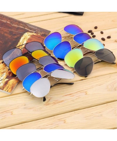 Oversized Women Retro Polarized Sunglasses UV Protection Mirrored Lens Oversized Eyewear - 9 - CN18DRQXO8E $11.27