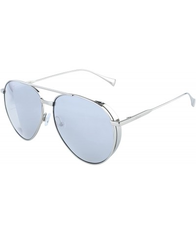 Oversized Classic Vintage Style Polarized Sunglasses For Women UV Protection W003 - Silver - C91800KC95I $40.10