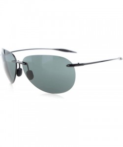 Rimless Rimless Sunglasses TR90 Unbreakable Trogamidcx Nylon Lens Pilot Style - G15 - CM12MAUQLQ2 $31.66