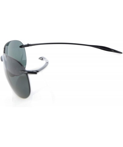 Rimless Rimless Sunglasses TR90 Unbreakable Trogamidcx Nylon Lens Pilot Style - G15 - CM12MAUQLQ2 $31.66