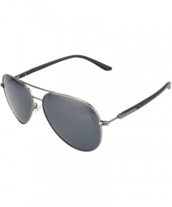 Sport Premium Pilot Style Polarized Sunglasses 100% UV protection for Men Women 3027 - Gunmetal - C717AZDWT3O $20.42