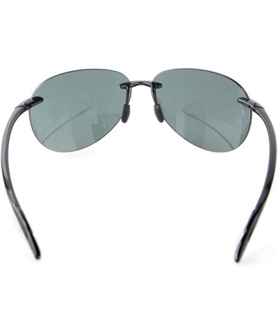 Rimless Rimless Sunglasses TR90 Unbreakable Trogamidcx Nylon Lens Pilot Style - G15 - CM12MAUQLQ2 $31.66