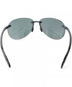 Rimless Rimless Sunglasses TR90 Unbreakable Trogamidcx Nylon Lens Pilot Style - G15 - CM12MAUQLQ2 $31.66