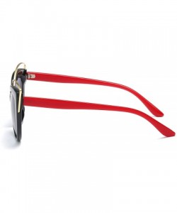 Wrap Retro Fashion Sunglasses Non-Polarized Personality Anti-UV Eyewear Casual Sunglasses - Red - CC18A4Z5SY5 $18.10