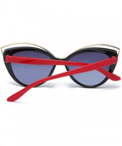 Wrap Retro Fashion Sunglasses Non-Polarized Personality Anti-UV Eyewear Casual Sunglasses - Red - CC18A4Z5SY5 $18.10