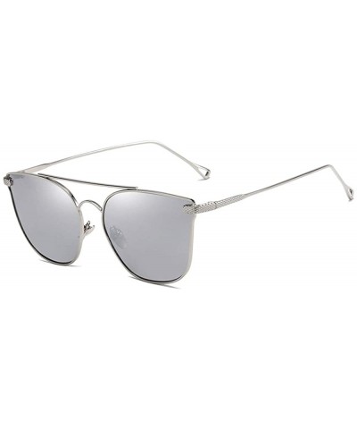 Aviator Glasses Sunglasses Adult Metal Frame Unisex Aviator Driving Polarized Sunglasses- Fashion Accessories - Silver - C418...