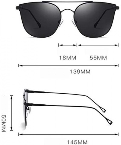 Aviator Glasses Sunglasses Adult Metal Frame Unisex Aviator Driving Polarized Sunglasses- Fashion Accessories - Silver - C418...