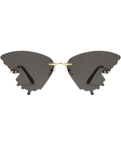 Butterfly Summer Butterfly Sunglasses Gradient Butterfly Shape Frame - B - C4190N2KW9Q $7.97