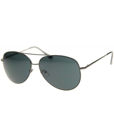 Aviator Retro Classic Fashion Aviator Sunglasses Model NG9111 - Black - CE184NTGKYR $8.03