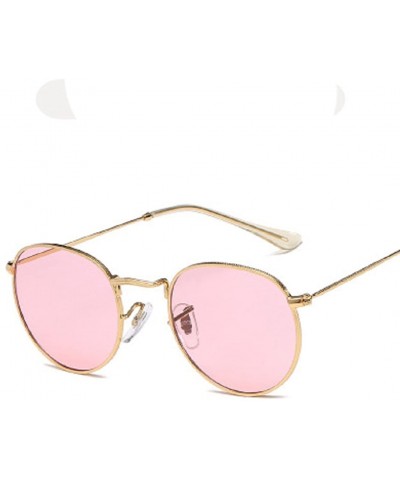 Rimless Retro Small Round Women Sunglasses Metal Frame Flat Mirrored Lens Options - 12 - CN18DX066HE $10.38