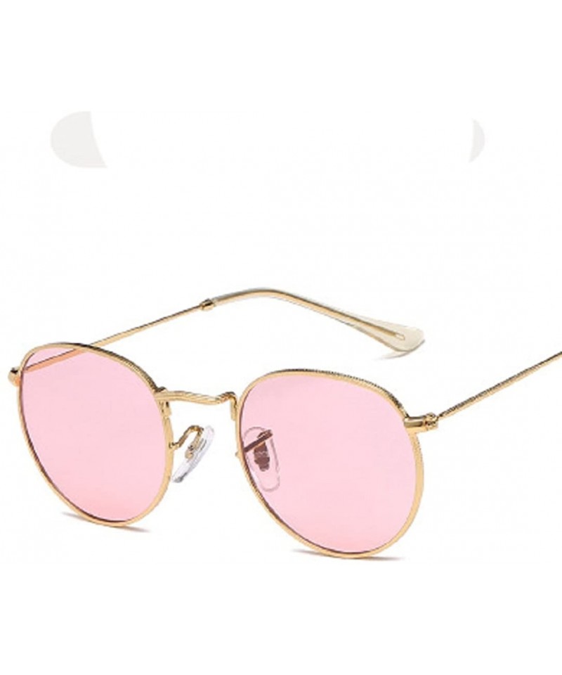 Rimless Retro Small Round Women Sunglasses Metal Frame Flat Mirrored Lens Options - 12 - CN18DX066HE $10.38