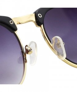 Square UV400 Protection Classic Sunglasses for Men Women 2 Pack CS-RE011 - Silver+gold - C118ZLICX84 $13.04