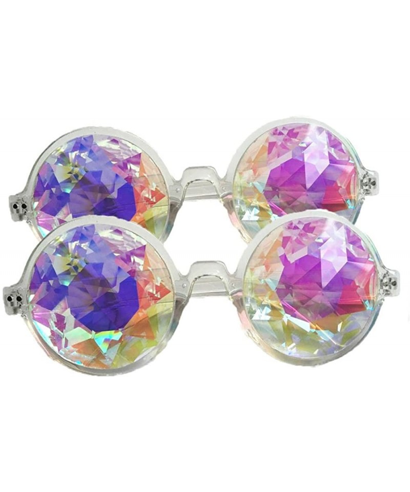 Goggle Kaleidoscopic Prism Eyeglasses - Kaleidoscope Halloween Cosplay Goggles 2PCS - 2pcs Clear - CJ185U78W9I $38.47