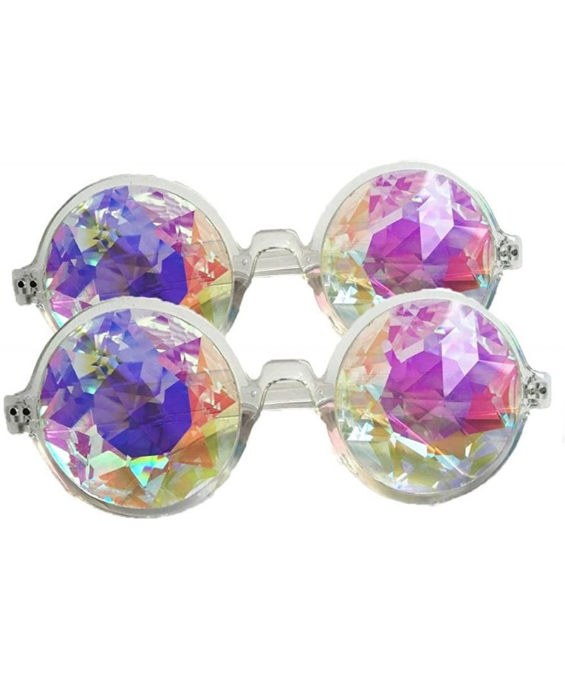 Goggle Kaleidoscopic Prism Eyeglasses - Kaleidoscope Halloween Cosplay Goggles 2PCS - 2pcs Clear - CJ185U78W9I $19.68