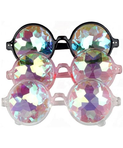 Goggle Kaleidoscopic Prism Eyeglasses - Kaleidoscope Halloween Cosplay Goggles 2PCS - 2pcs Clear - CJ185U78W9I $19.68