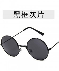 Semi-rimless New Retro Classic Round Dazzle Sunglasses Men Sun Glasses Women Vintage Metal Frame Eyewear UV400 - 7 - C7198A2L...