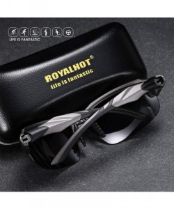 Sport Polarized Sport Sunglasses for Men Women Cycling Baseball Driving Fishing Running Golf - Red - CA193XLT265 $18.41