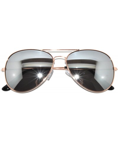 Aviator Aviator Sunglasses Gold Mirror (3 Pack) - C711HQ26VKF $11.44