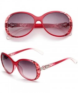 Rimless Classic Retro Round Sunglasses for Women Plate Resin UV400 Sunglasses - White Red - C818SZTXZ6Y $14.05