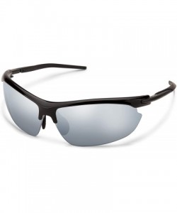 Sport Slant Polarized Sunglasses - Black - CR1875D6O47 $35.86