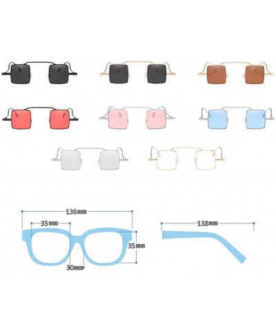 Square Retro Trend Sunglasses Fashion Square Sunglasses for Men and Women - C2 - C118D47IZ99 $10.62