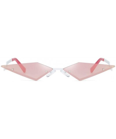 Oversized Fashion Sunglasses Irregular Protection Glasses - A-pink - C9196MC68D9 $18.04