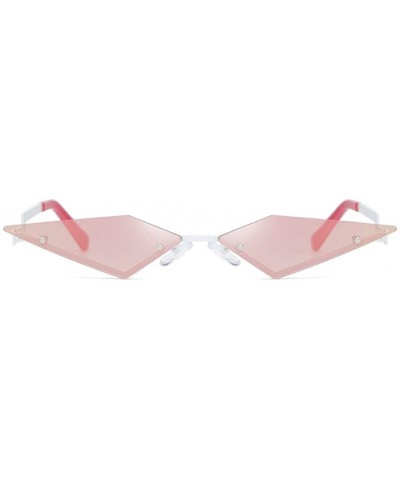 Oversized Fashion Sunglasses Irregular Protection Glasses - A-pink - C9196MC68D9 $9.36