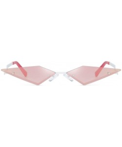 Oversized Fashion Sunglasses Irregular Protection Glasses - A-pink - C9196MC68D9 $18.04
