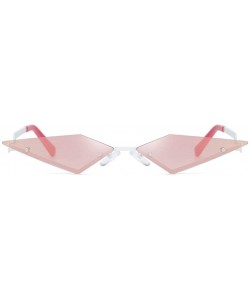 Oversized Fashion Sunglasses Irregular Protection Glasses - A-pink - C9196MC68D9 $9.36