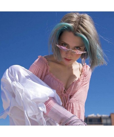 Oversized Fashion Sunglasses Irregular Protection Glasses - A-pink - C9196MC68D9 $18.04