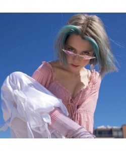 Oversized Fashion Sunglasses Irregular Protection Glasses - A-pink - C9196MC68D9 $18.04