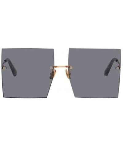 Oversized Luxury Women Sunglasses Oversized Square Style with UV400 Protection - Red - CF18AO0CURH $17.86