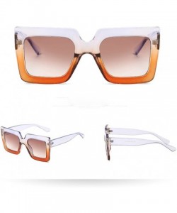 Aviator Women Men Vintage Big Frame Square Shape Sunglasses Eyewear Retro Unisex Luxury Accessory (Multicolor) - CE195N280SZ ...