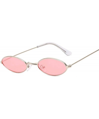 Semi-rimless Luxury Small Oval Mirror Sunglasses Women Brand Designer Lady Round Sun Glasses Female Street Beat Eyeglasses - ...