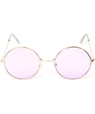 Goggle Sun Glasses Round Sunglasses Vintage Women Men Glasses Retro Fashion Lens Shades Ocean-9 - C7199I67O46 $21.06