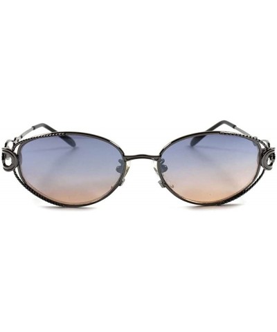 Oval Gorgeous Elegant Vintage Retro 60's 70's Fancy Womens Round Oval Sunglasses - C81802OGZAL $11.08