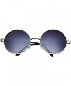 Oversized Oversized Large Round Sunglasses for Women Rainbow Mirrored - Silver Gradient Lens - CI1206P1MGL $8.29