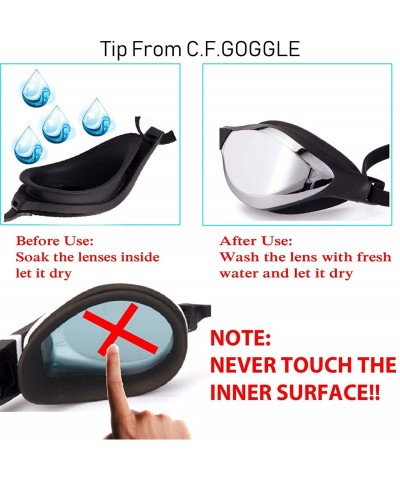 Goggle Swim Goggles Anti-Fog UV Protection Adjustable Strap Swim Glasses Adult - Red - CF18SODLGSR $12.68