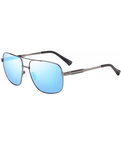 Aviator Polarized Sunglasses Box Men's Sunglasses Spring Leg Driver's Glasses - C - C618Q9DAC58 $29.61