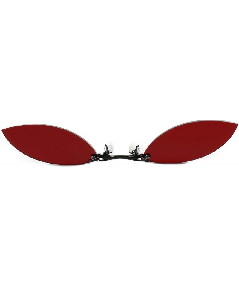Oval Terezi Homestuck Inspired Anime Futuristic Comic Costume Cosplay Sunglasses - Red - CK18WND6HI0 $57.83