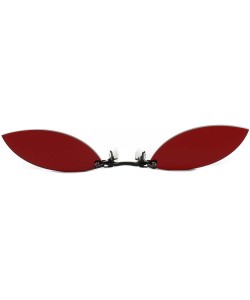 Oval Terezi Homestuck Inspired Anime Futuristic Comic Costume Cosplay Sunglasses - Red - CK18WND6HI0 $57.83