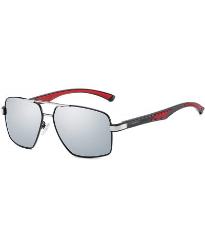 Square Vintage Retro Square Aluminum Magnesium Polarized Sunglasses Men Classic Sun Glasses UV400 Shades - CB1984AA5O7 $58.81