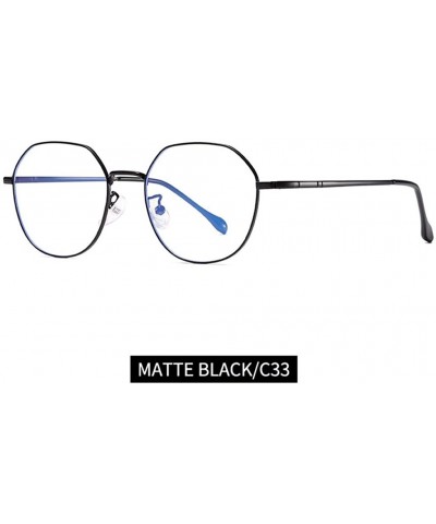 Oversized Computer Reading Glasses Lighweight Metal Frame Blue Light Blocking Readers for Men Women Business Work - CB199GSU0...