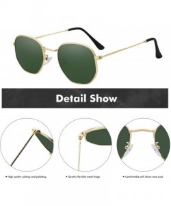 Oval Polarized Sunglasses Men Vintage Sunglass Fashion Mens Summer Sun Glasses Top Quality UV400 - Gold W Red Mir - CH197Y6D0...
