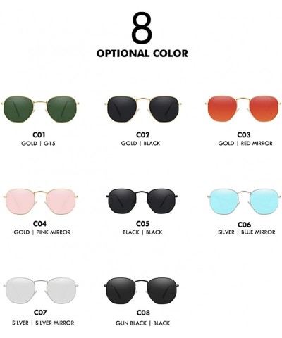Oval Polarized Sunglasses Men Vintage Sunglass Fashion Mens Summer Sun Glasses Top Quality UV400 - Gold W Red Mir - CH197Y6D0...