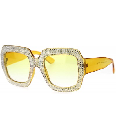 Butterfly Beveled Diamond Cut Edge Heart Shape Plastic Valentines Sunglasses - Yellow - C518TCLGM3L $10.57