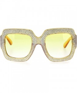 Butterfly Beveled Diamond Cut Edge Heart Shape Plastic Valentines Sunglasses - Yellow - C518TCLGM3L $10.57