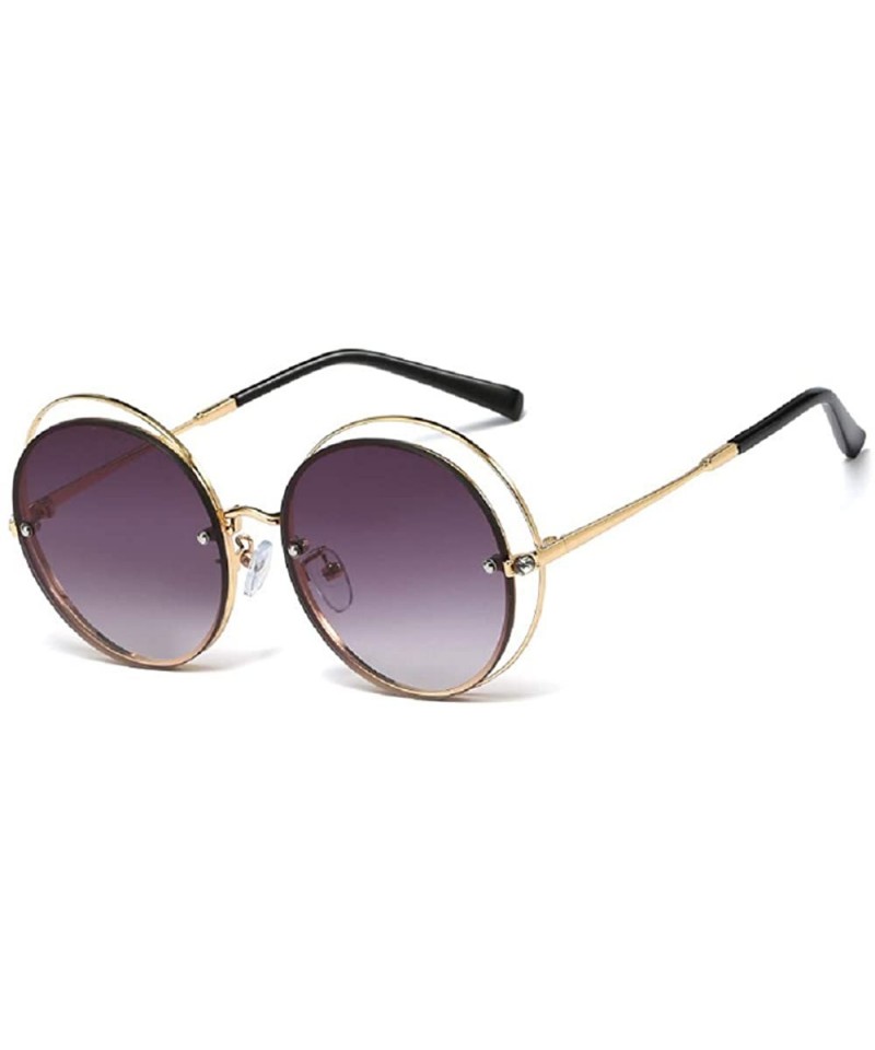 Round Classic Stylish Sunglasses Fashion Gradient - CS197O5ZN6Q $23.46